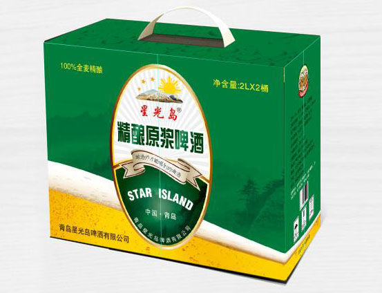 2×2L两罐装星光岛原浆啤酒礼盒